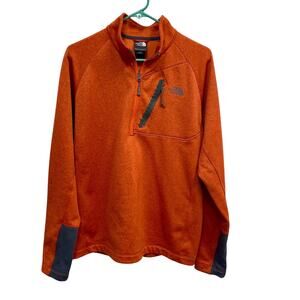 Men's The North Face Canyonlands 1/2-Zip Pullover Fleece Jacket, M, Orange